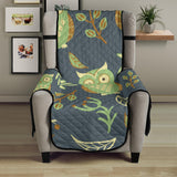 Cute owls leaves pattern Chair Cover Protector