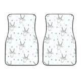 Cute Goat Design Pattern Front Car Mats