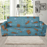 Sea Otters Pattern Sofa Slipcover