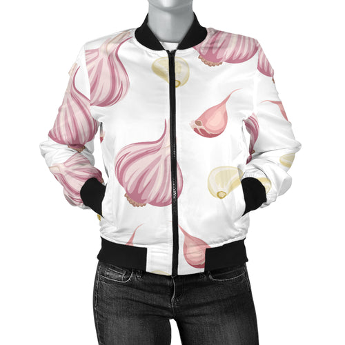 Garlic Pattern Women'S Bomber Jacket