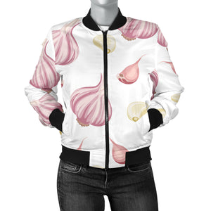 Garlic Pattern Women'S Bomber Jacket