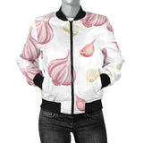 Garlic Pattern Women'S Bomber Jacket