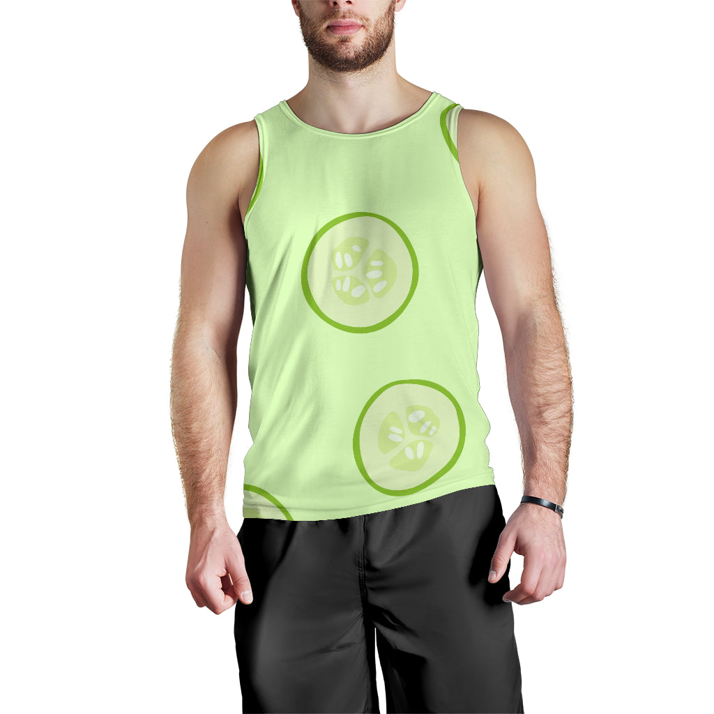 Cucumber pattern Men Tank Top