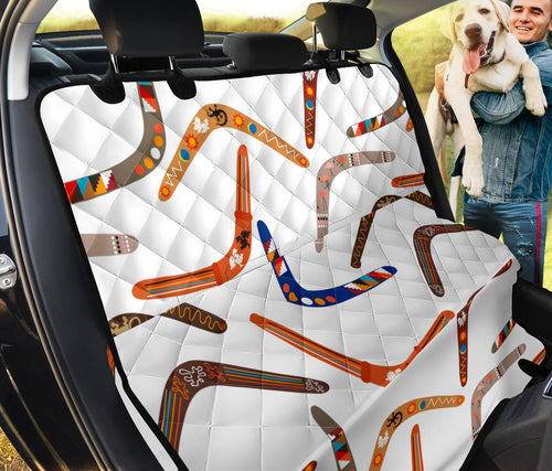 Boomerang Australian Aboriginal Ornament Pattern Dog Car Seat Covers