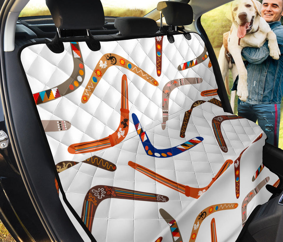 Boomerang Australian Aboriginal Ornament Pattern Dog Car Seat Covers