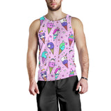 Cute ice cream cone animal pattern Men Tank Top