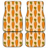 Carrot Pattern Print Design 04 Front and Back Car Mats
