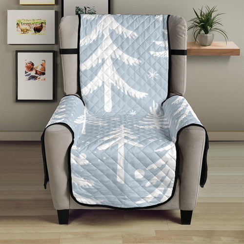 Christmas tree winter forest pattern Chair Cover Protector