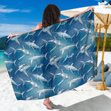 Shark Hand Drawn Sarong