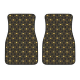 Casino Cards Suits Pattern Print Design 01 Front Car Mats
