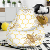 Bee Honeycomb Seamless Design Pattern Bean Bag Cover
