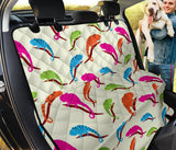 Colorful Chameleon Lizard Pattern Dog Car Seat Covers
