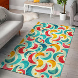 Colorful Moon Pattern Area Rug