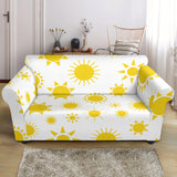 Sun Pattern Loveseat Couch Slipcover