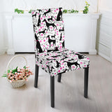 Greyhound Pattern Print Design 02 Dining Chair Slipcover