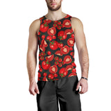 Tomato black background Men Tank Top