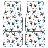 Swallow Pattern Print Design 04 Front and Back Car Mats