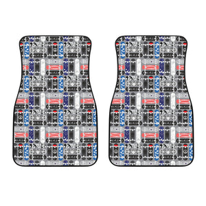 Skate Board Pattern Print Design 04 Front Car Mats