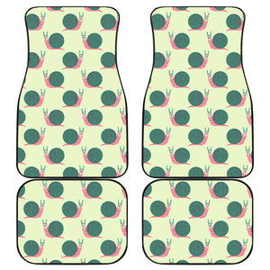 Snail Pattern Print Design 04 Front and Back Car Mats