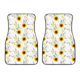 Beautiful Sunflowers Pattern Front Car Mats