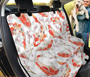 Watercolor Koi Fish Carp Fish Pattern Dog Car Seat Covers