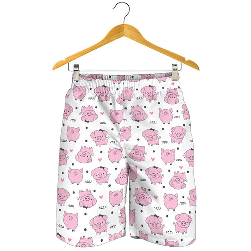 Pig Pattern Print Design 03 Men Shorts