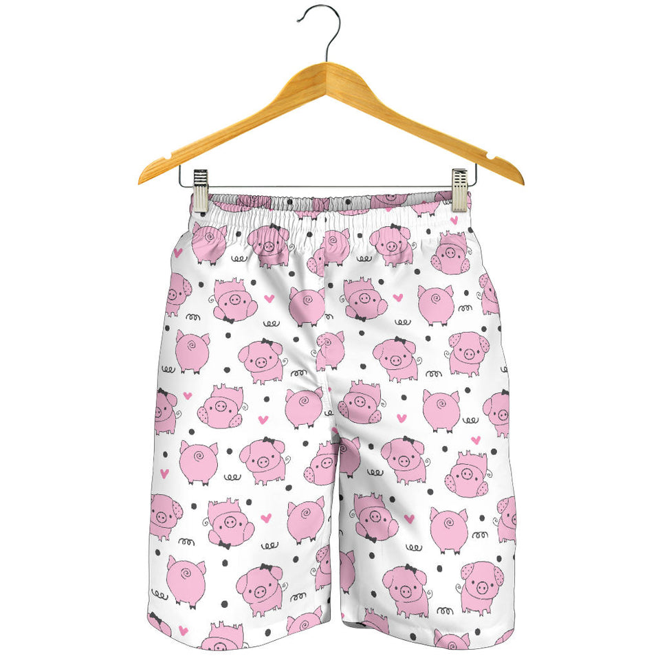 Pig Pattern Print Design 03 Men Shorts