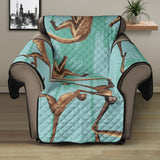 Monkey Palm tree background Recliner Cover Protector