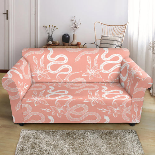 Snake Lilies Flower Pattern Loveseat Couch Slipcover