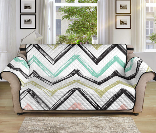 zigzag  chevron paint pattern Sofa Cover Protector