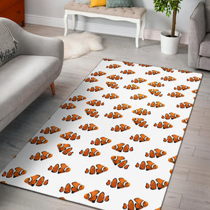 Clown Fish Pattern Print Design 03 Area Rug