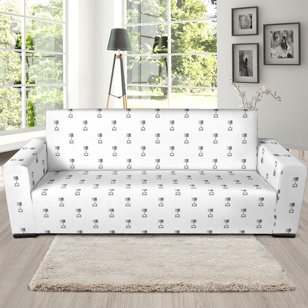 Engine Piston Background Pattern Print Design 01 Sofa Slipcover