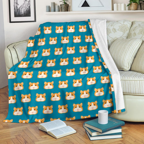 Guinea Pig Pattern Print Design 03 Premium Blanket