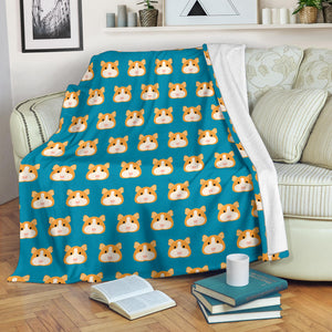 Guinea Pig Pattern Print Design 03 Premium Blanket