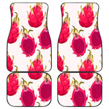 Dragon Fruits Design Pattern Front And Back Car Mats
