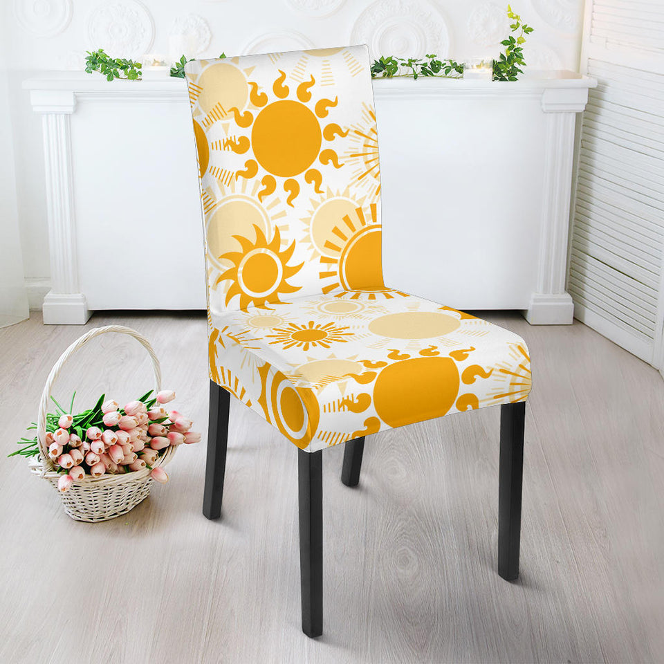 Sun Design Pattern Dining Chair Slipcover