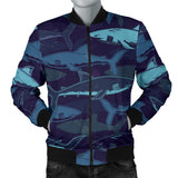 Shark Pattern Men'S Bomber Jacket