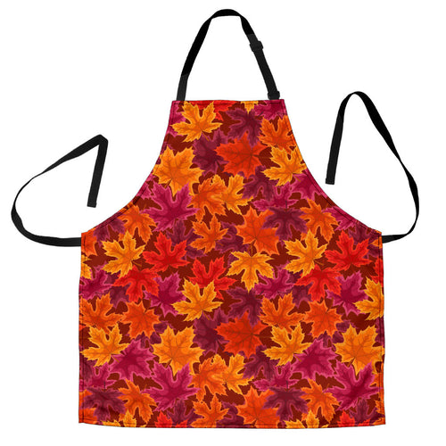 Autumn Maple Leaf Pattern Adjustable Apron