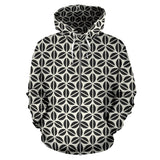 Coffee Bean Abstract Modern Pattern Zip Up Hoodie