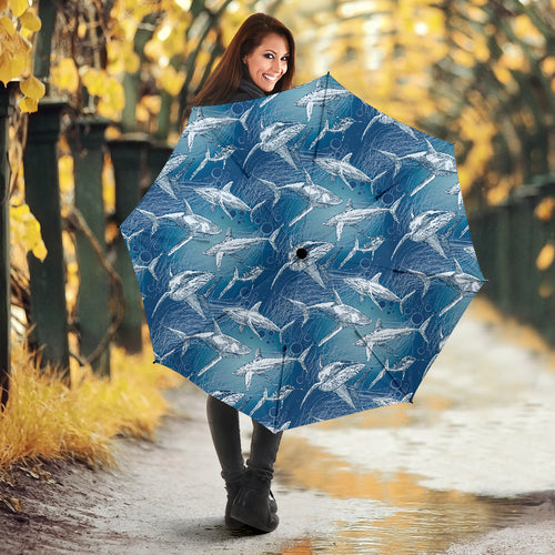 Shark Hand Drawn Umbrella