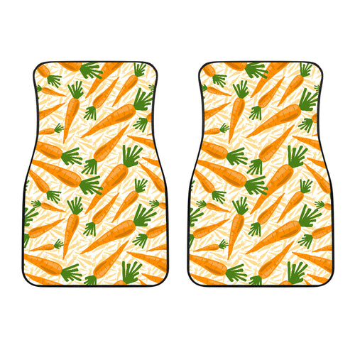 Carrot Pattern Print Design 01 Front Car Mats