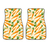 Carrot Pattern Print Design 01 Front Car Mats