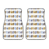 Teddy Bear Pattern Print Design 02 Front Car Mats