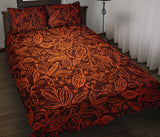 cocoa beans tribal polynesian pattern Quilt Bed Set