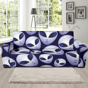 Alien Pattern Print Design 01 Sofa Slipcover