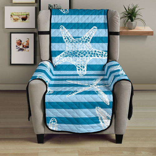 Starfish blue blackground Chair Cover Protector