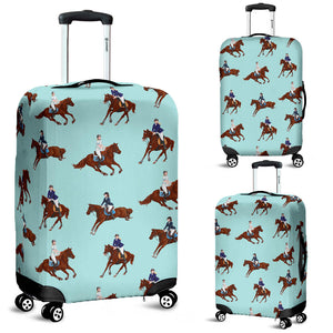 Horses Running Horses Rider Pattern Luggage Covers