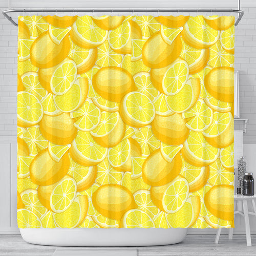 Lemon Pattern Shower Curtain Fulfilled In US