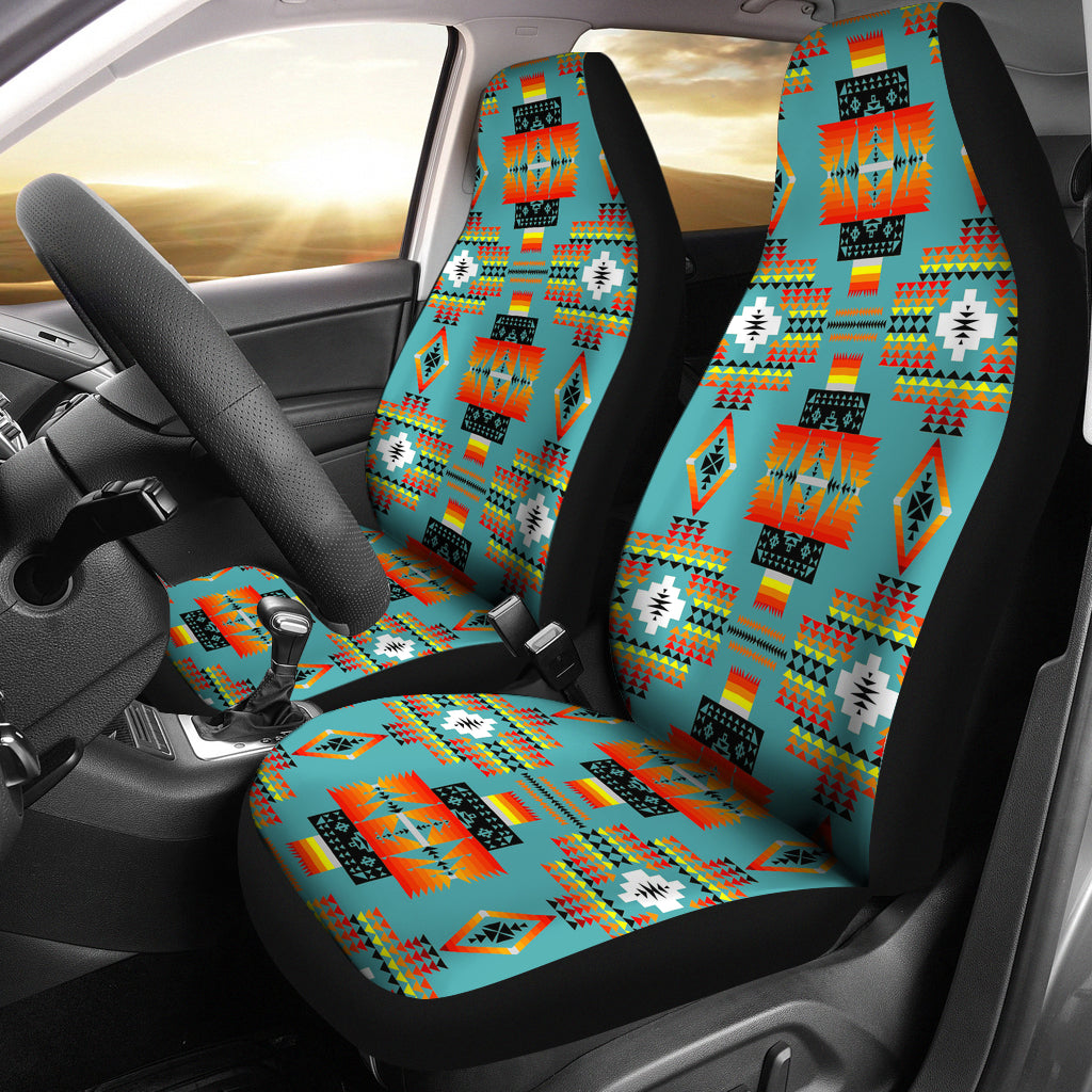 Seven Tribes Teal Car Seat Covers