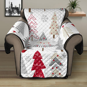 Cute Christmas tree pattern Recliner Cover Protector